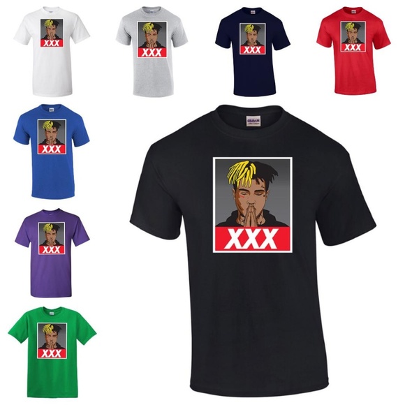 RIP XXXTentacion Rapper T-Shirt Skins Revenge - Picture 1 of 8